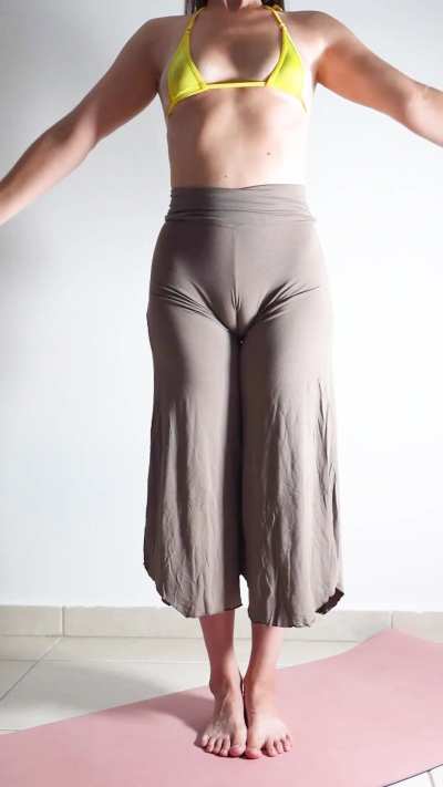 Camel toe pose