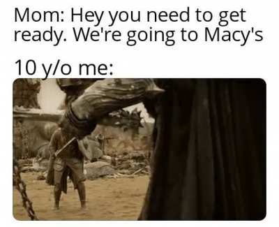 Macy's it is. Do not come between a Nazgul and its prey