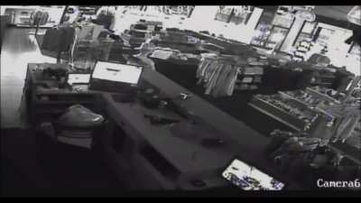 Store owner opens fire on group on of men attempting to force entry