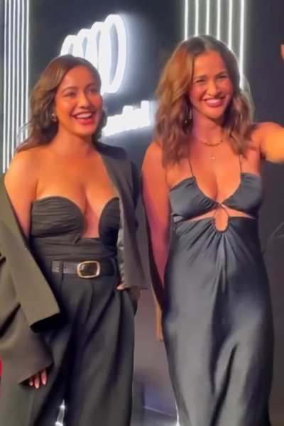 Sharma sisters finally got a bigger occasion to flaunt their titties