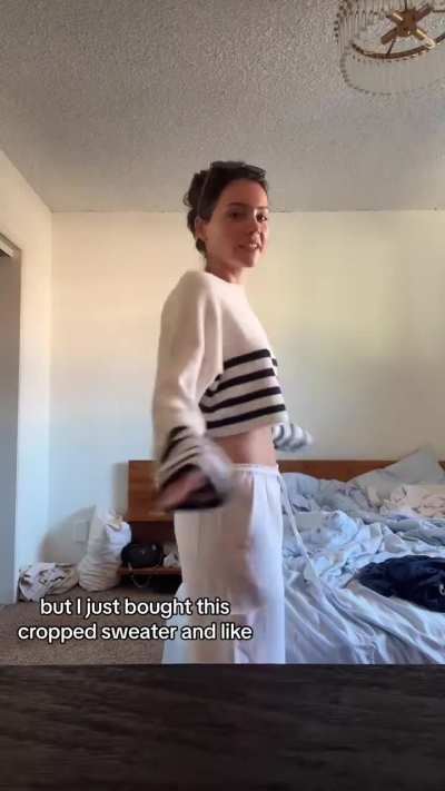 Cropped sweater