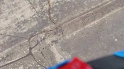 Ukrainian drone harasses separatist trench lines with improvised explosive payloads - 2020