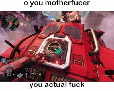 Warning: Enemy pilot on the hull.