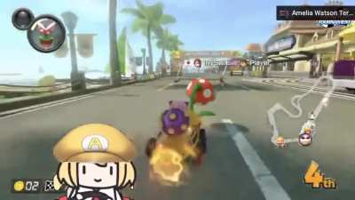 What a peaceful game of Mario Kart