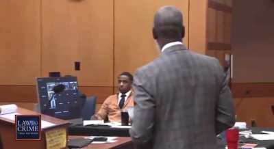 this trial so funny man, a witness said Unfoonk was in the courtroom when he wasn't and everyone turned around to look for him