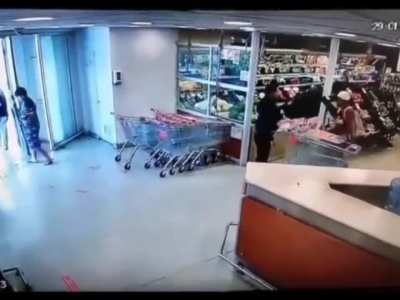 Not today shoplifter.... Not today 