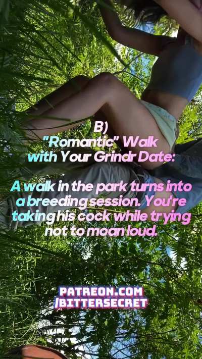 Which date are you choosing, sissy? I want to be at all of them! 🥵