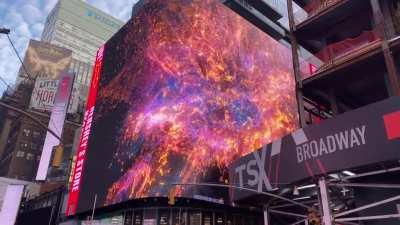 Saw my artwork in Times Square today