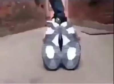 Skater boy rides his homie