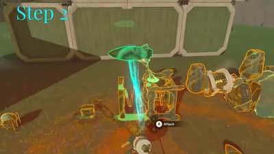 Two Step Spring Nudging with Rockets and Stabilizers