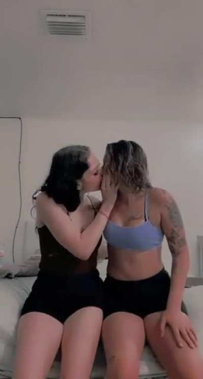 Kissing a girl
