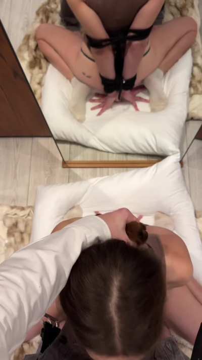 POV Shibari blowjob