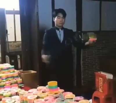 This man knows how to work a slinky