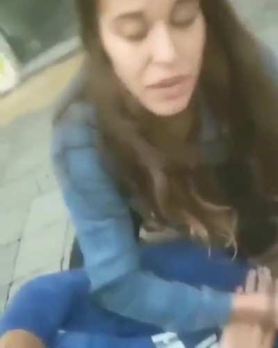 An Argentine couple fighting on the street takes a surreal turn