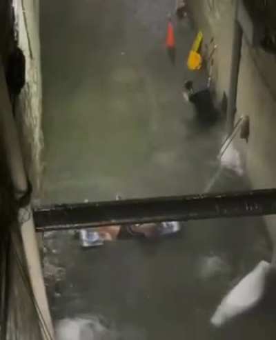 Hurricane Ida Flash flooding in NYC and clown is on a Floatie.