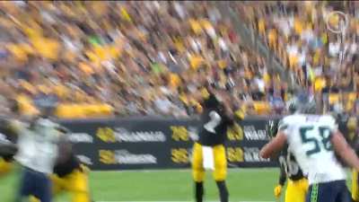 Replay of Pickens’s first TD catch