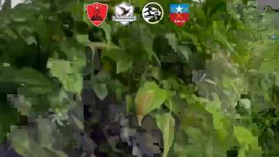 Yepphyu People's Defense Force, Dawei National Liberation Army, and the Black Leopard Group Attack Myanmar Army Soldiers looting homes in Pyonggyi Village, Launglon Township (September 6)