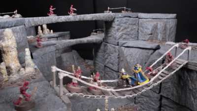So, I updated my cave tiles with a modular weblike maze of tunnels…along with traps and a modular extendable/breakable rope bridge :) full video/tutorial in comments!