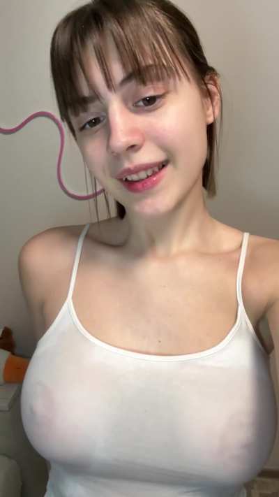 You can't unsee what's underneath this soaked shirt now