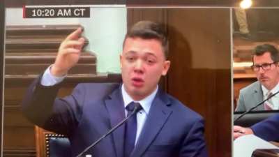 Kyle Rittenhouse taking the stand.