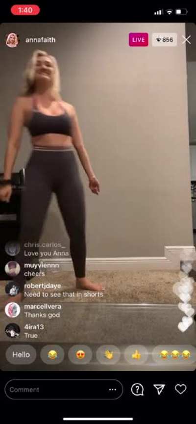 Let me see then hips swing