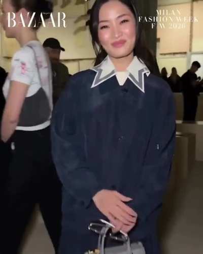 Anna at Prada FW 26 in Milan (IG 02/2026)