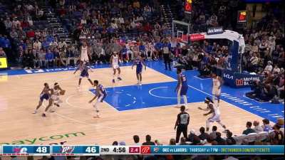 [Highlight] Shai beats the double team off the glass at the shot clock