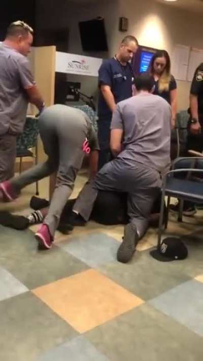 Bizarre hospital fight.