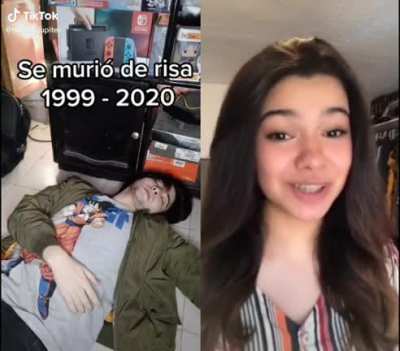 Se murió de la risa....