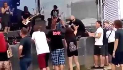 To crowd surf