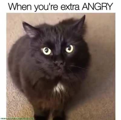 When you are super angry
