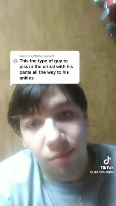 the comment was from another one of his videos where he was trying to pretend to be a viking