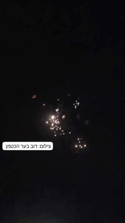 Close range Iron dome interceptions over Safed, Israel. 
