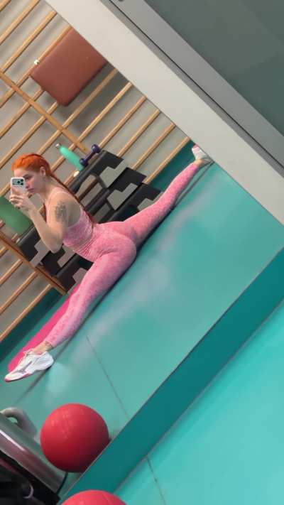 Showing off at the gym