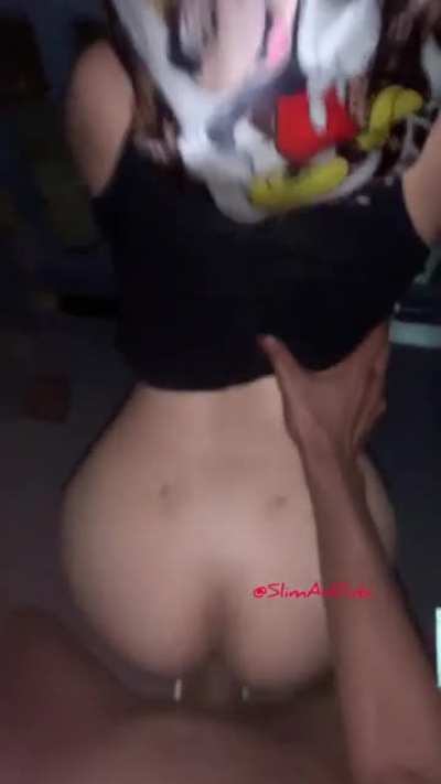Late night balcony sex?👩<wbr>🏽‍⚕️💦 SlimAnRubi on Fantime and Snap