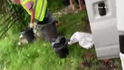 Fly tippers caught red handed (UK)