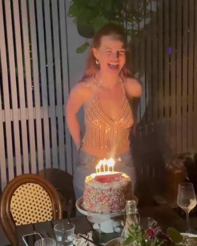 celebrating her birthday with friends | IG September 2023