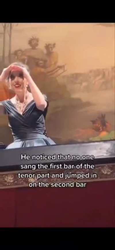A soprano was singing her 4th encore, 