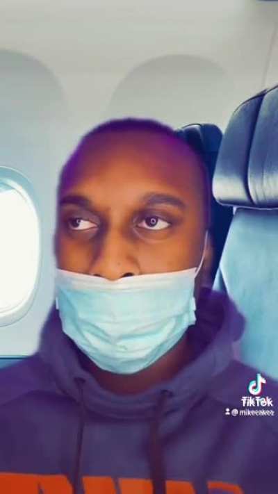 Trying to hide a fart on a plane