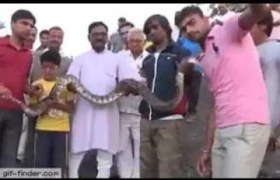 Selfie with a snake!