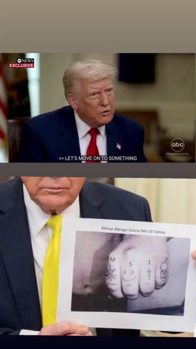 Trump thinks typed “MS13” is an actual tattoo