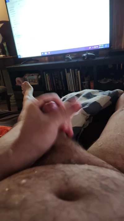 So much cum I couldn't help but give myself a shower. It just got everywhere