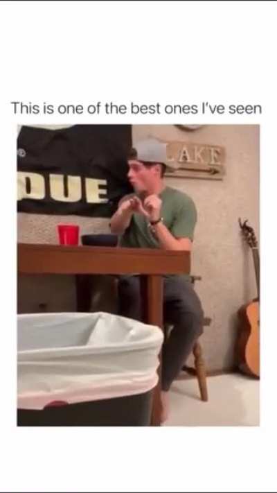Throwing the tissue in the bin