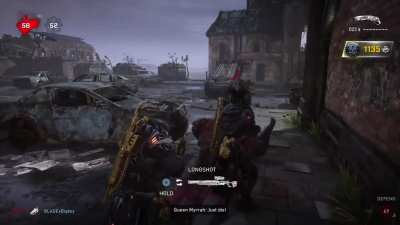 The opposite team all quit accept one person so we let him win a round so he could get some points. We all fooled around lol.