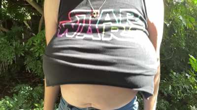 Bouncing my huge ones