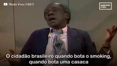 Grande Otelo! Não precisa dizer mais nada. A síntese mais poderosa que eu já assisti.