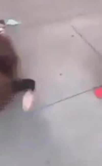 Doing some head knocking on concrete