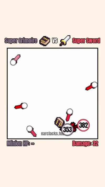 Super Grimoire vs Super Sword