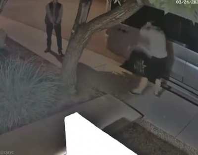 Rushing someone with a gun
