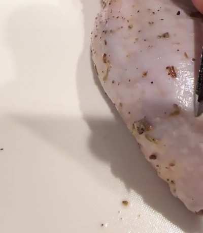 I made duck for thanksgiving and I had a blast tweezing all these feather tips out